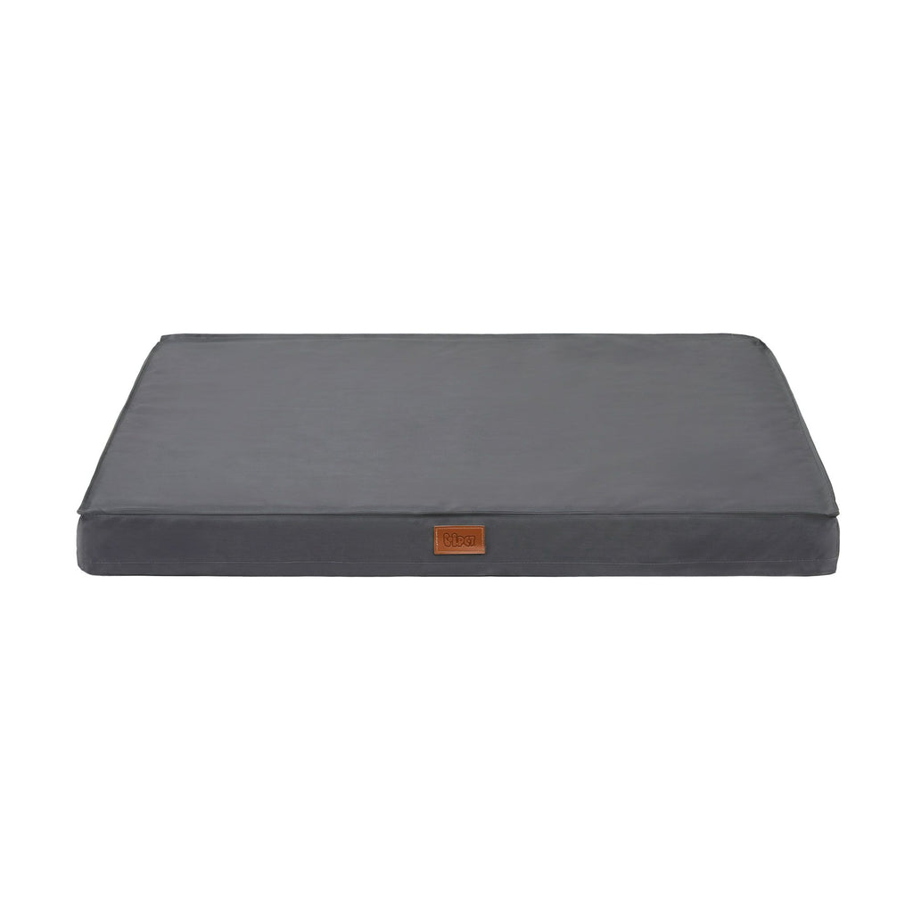 Orthopedic Egg-Crate Foam Dog Bed — Water-Resistant, Large (Grey)