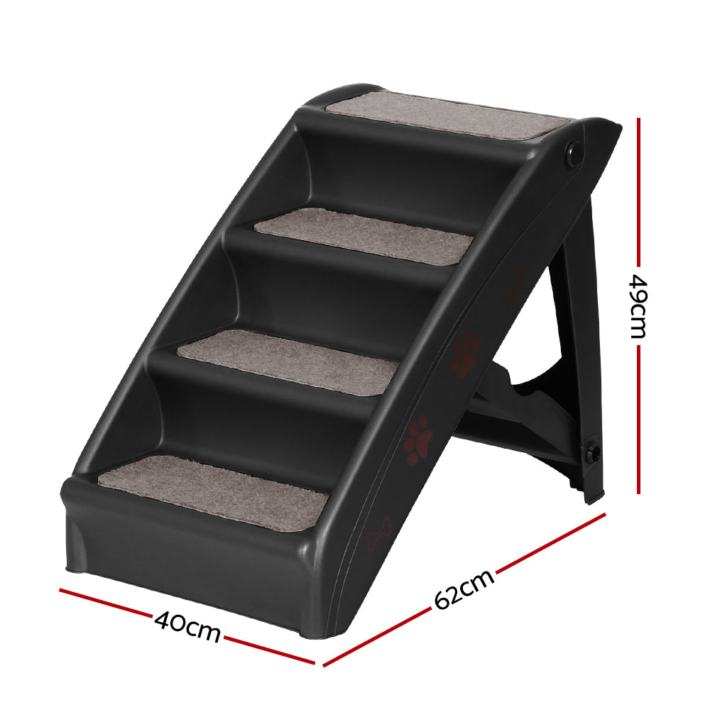 Foldable Pet Ramp Stairs — For Bed, Sofa & Car