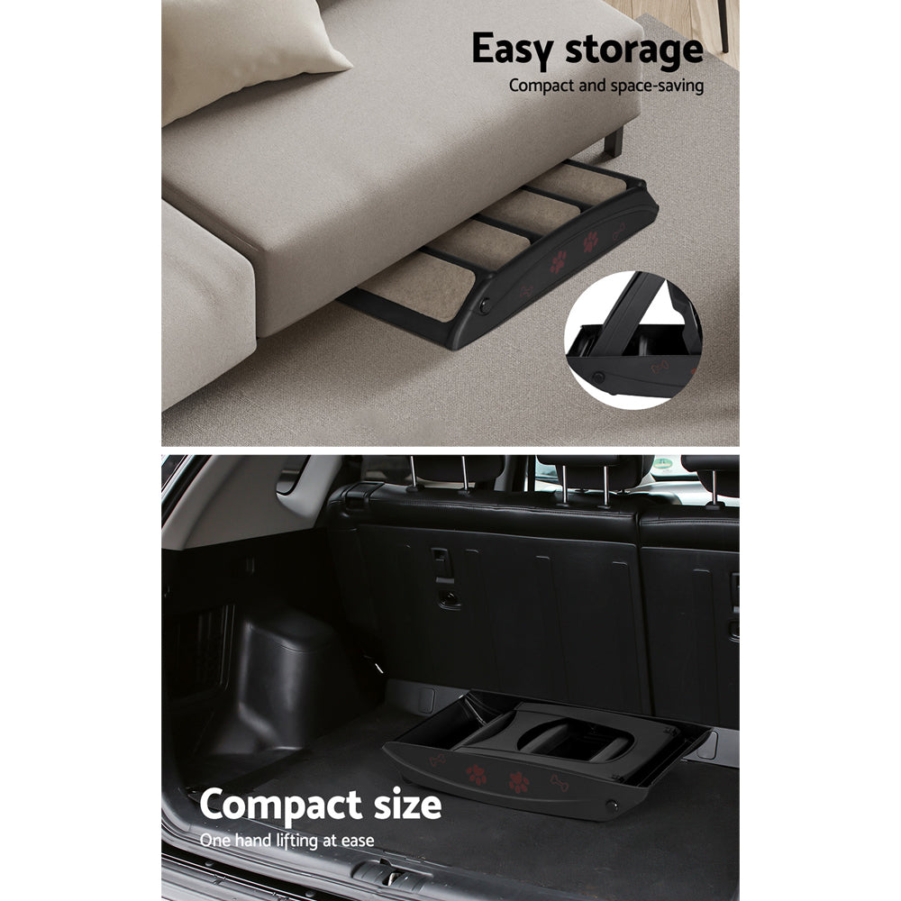 Foldable Pet Ramp Stairs — For Bed, Sofa & Car