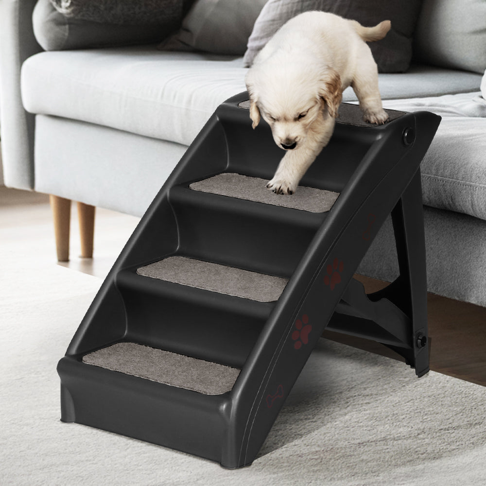 Foldable Pet Ramp Stairs — For Bed, Sofa & Car
