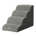 4-Step Foam Pet Stairs — Non-Slip Steps for High Beds