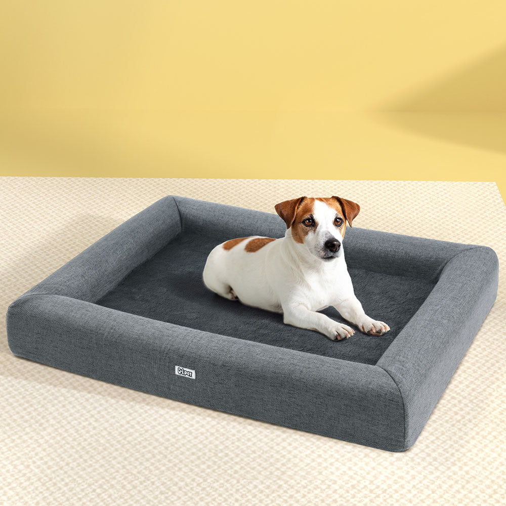Calming Sofa Cushion Pet Bed — Removable Washable Cover, 90cm