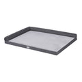 Calming Sofa Dog Bed - Egg-Crate Foam with Bolster, Large (Grey)