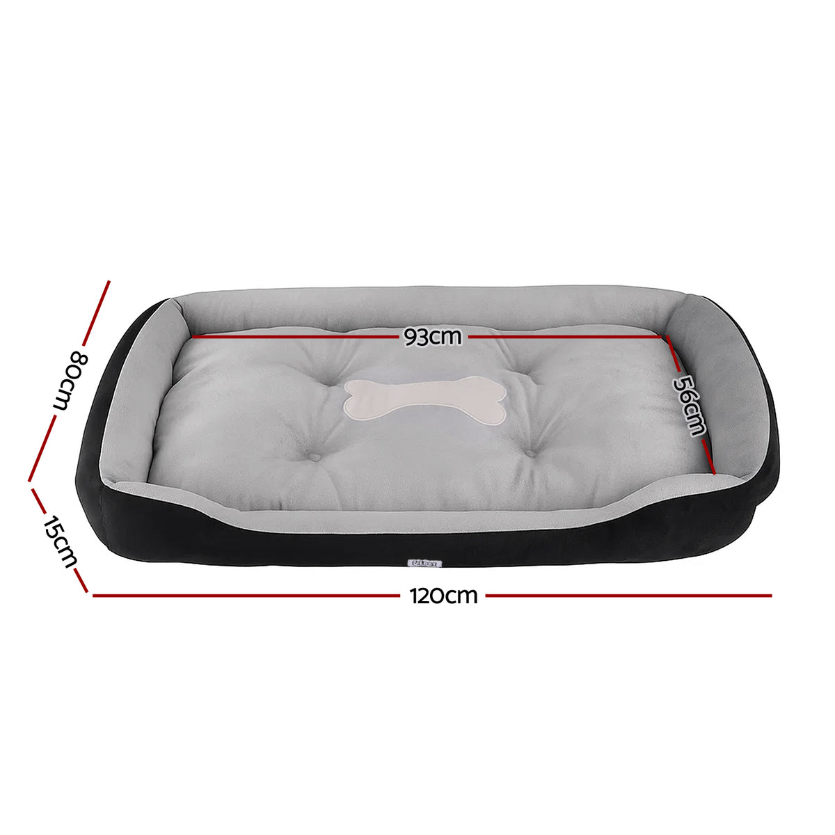Extra-Large Dog Bed Mat — Soft Washable Cushion, 120cm