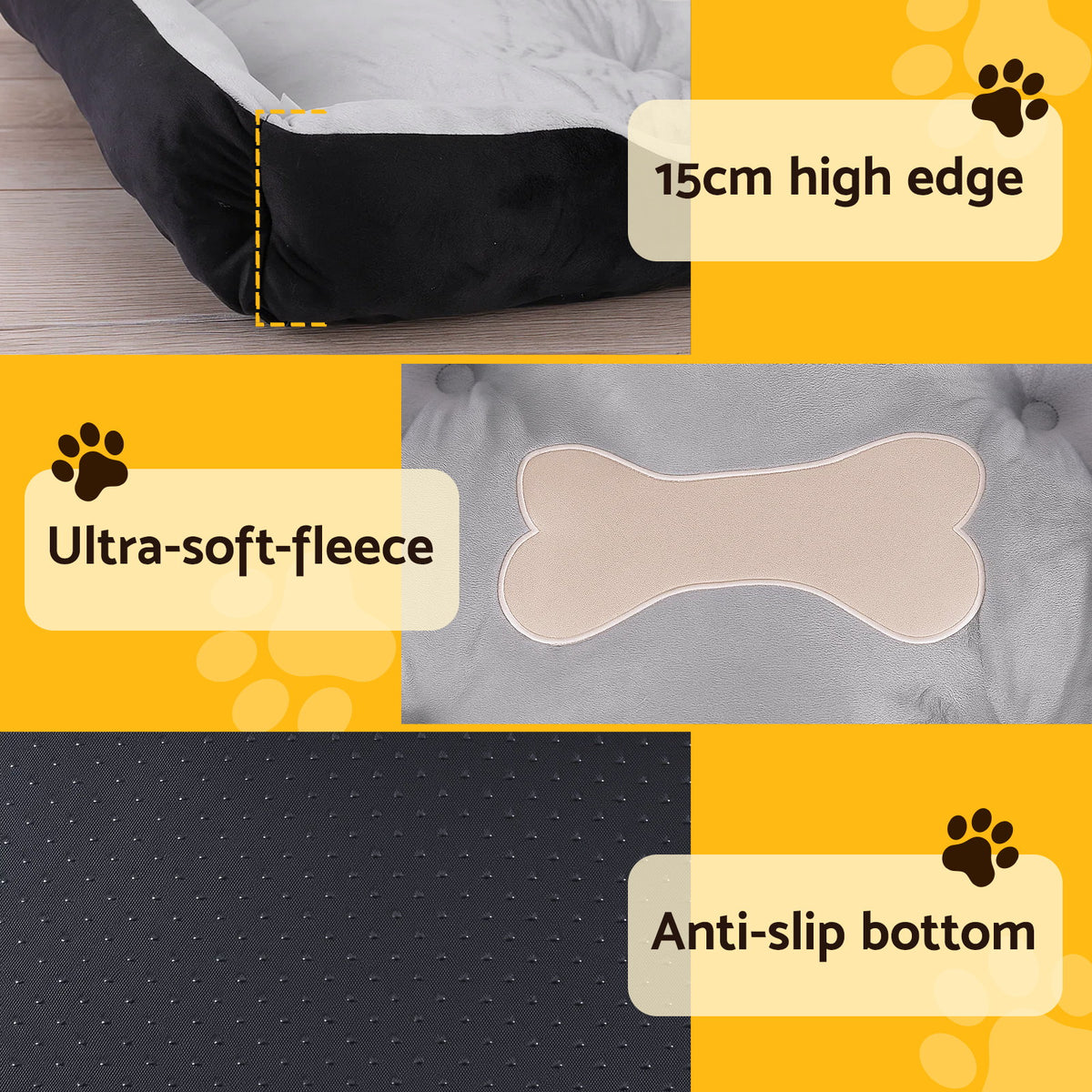 Extra-Large Dog Bed Mat — Soft Washable Cushion, 120cm