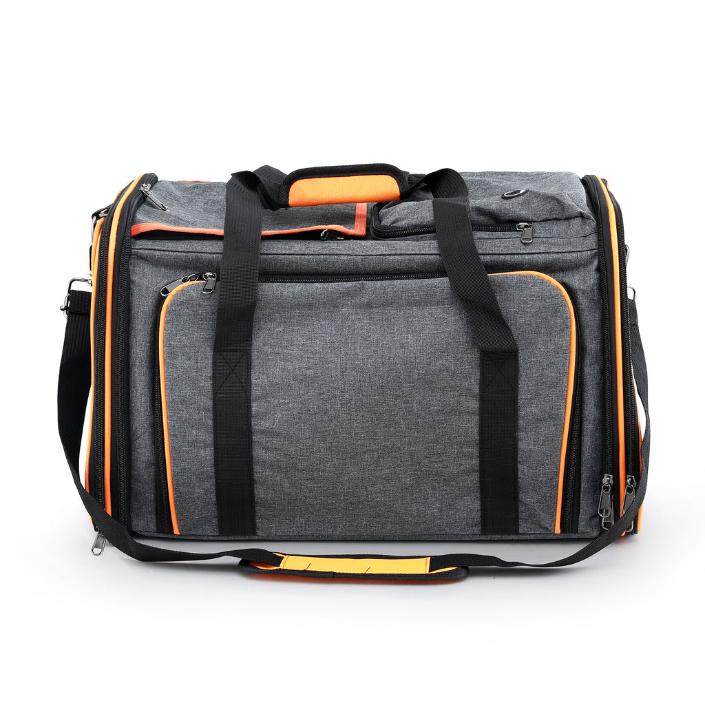 Expandable Pet Carrier Bag — Foldable Travel Carrier for Cats & Small Dogs