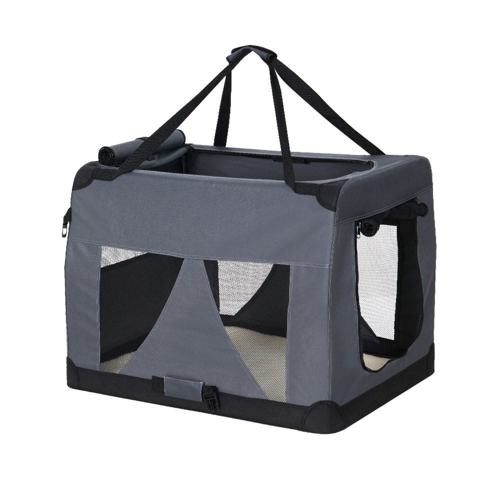 Soft Pet Travel Crate — Foldable Carrier, Medium 60cm