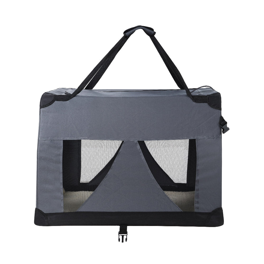 Soft Pet Travel Crate — Foldable Carrier, Medium 60cm