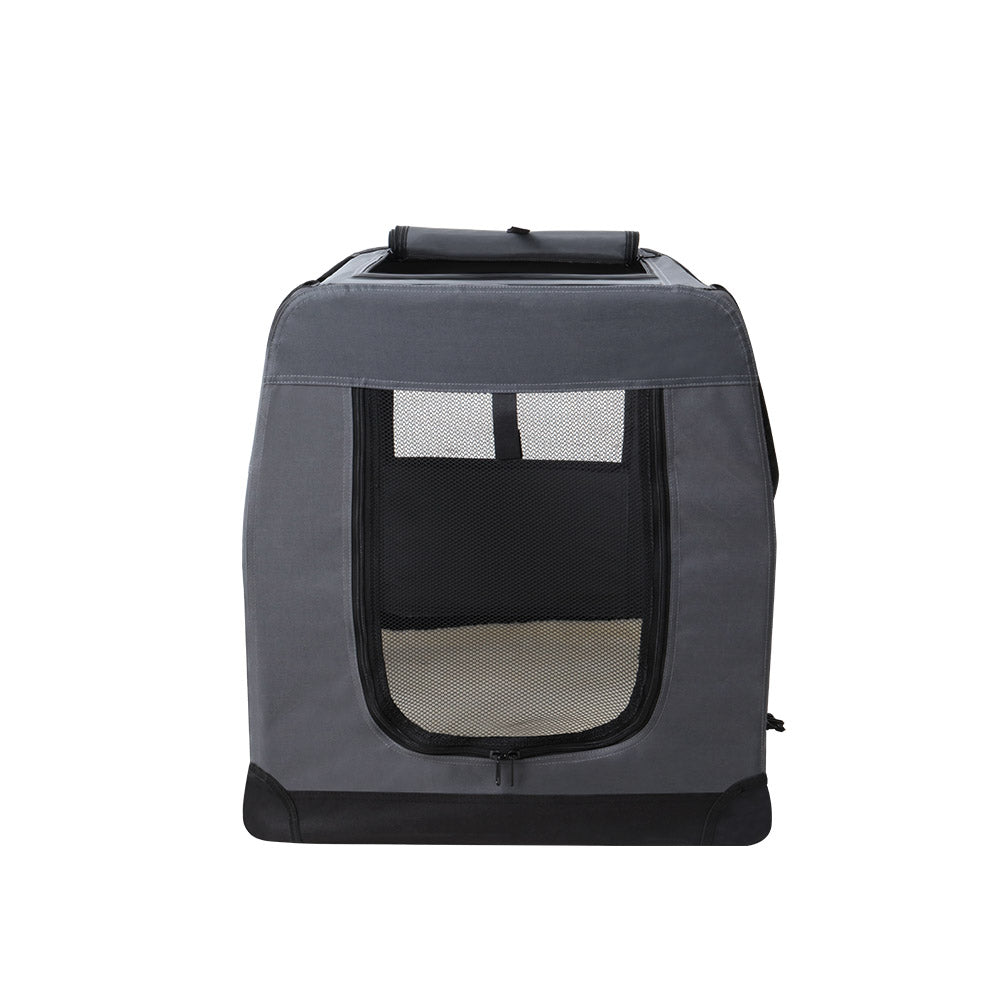 Soft Pet Travel Crate — Foldable Carrier, Medium 60cm