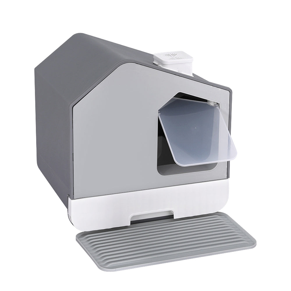 Enclosed Cat Litter Box with Lid — Large, Odour-Control Hood