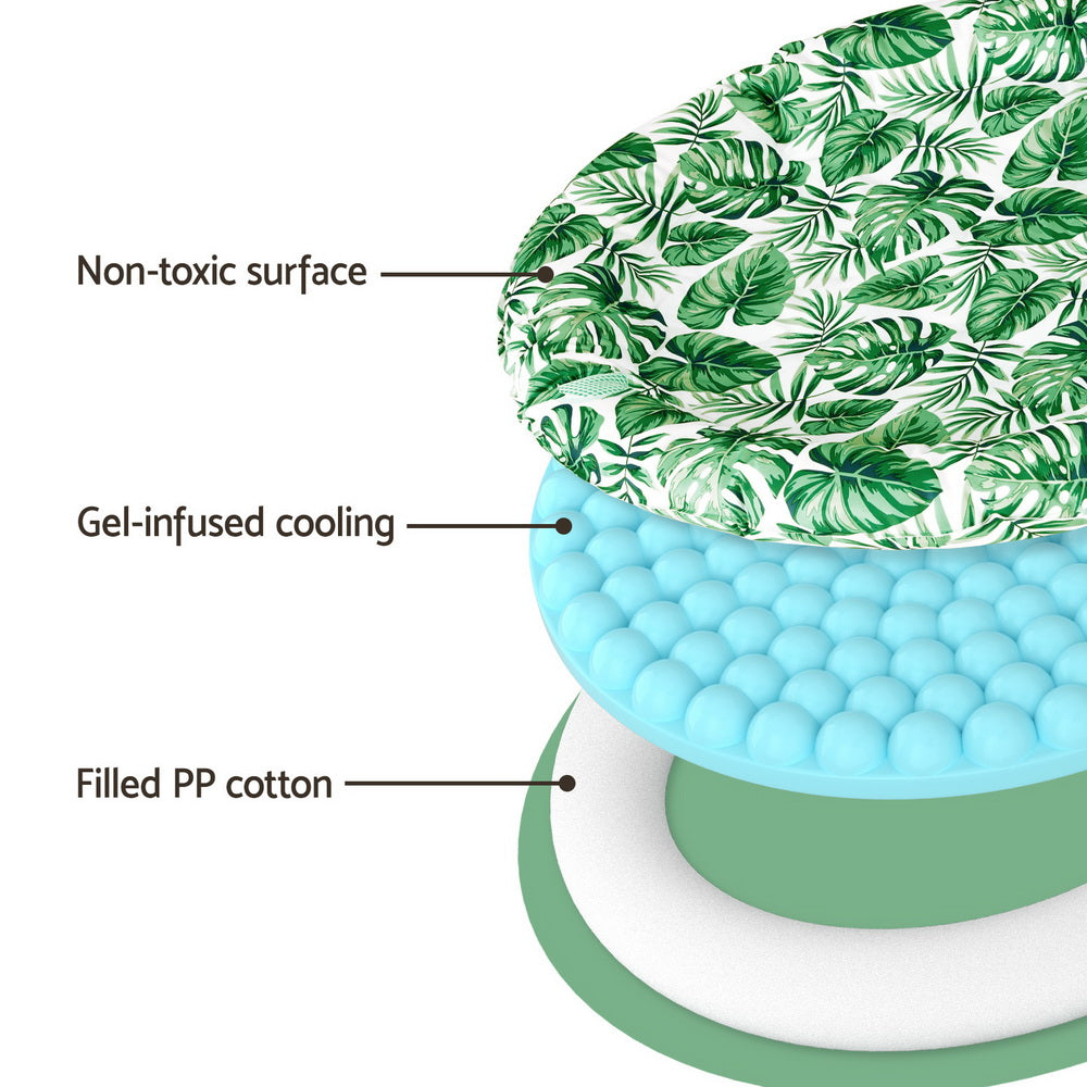 Self-Cooling Gel Pet Mat — Round 75cm, No Power Needed