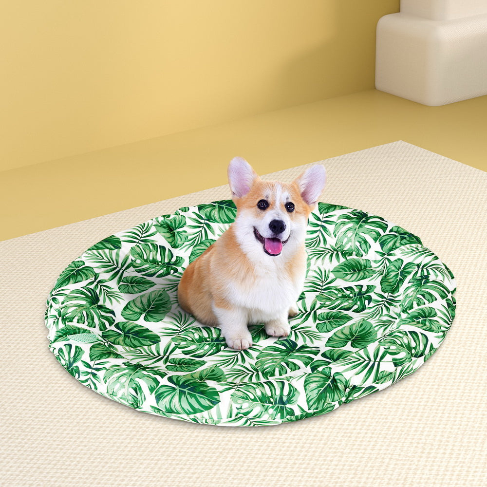 Self-Cooling Gel Pet Mat — Round 75cm, No Power Needed