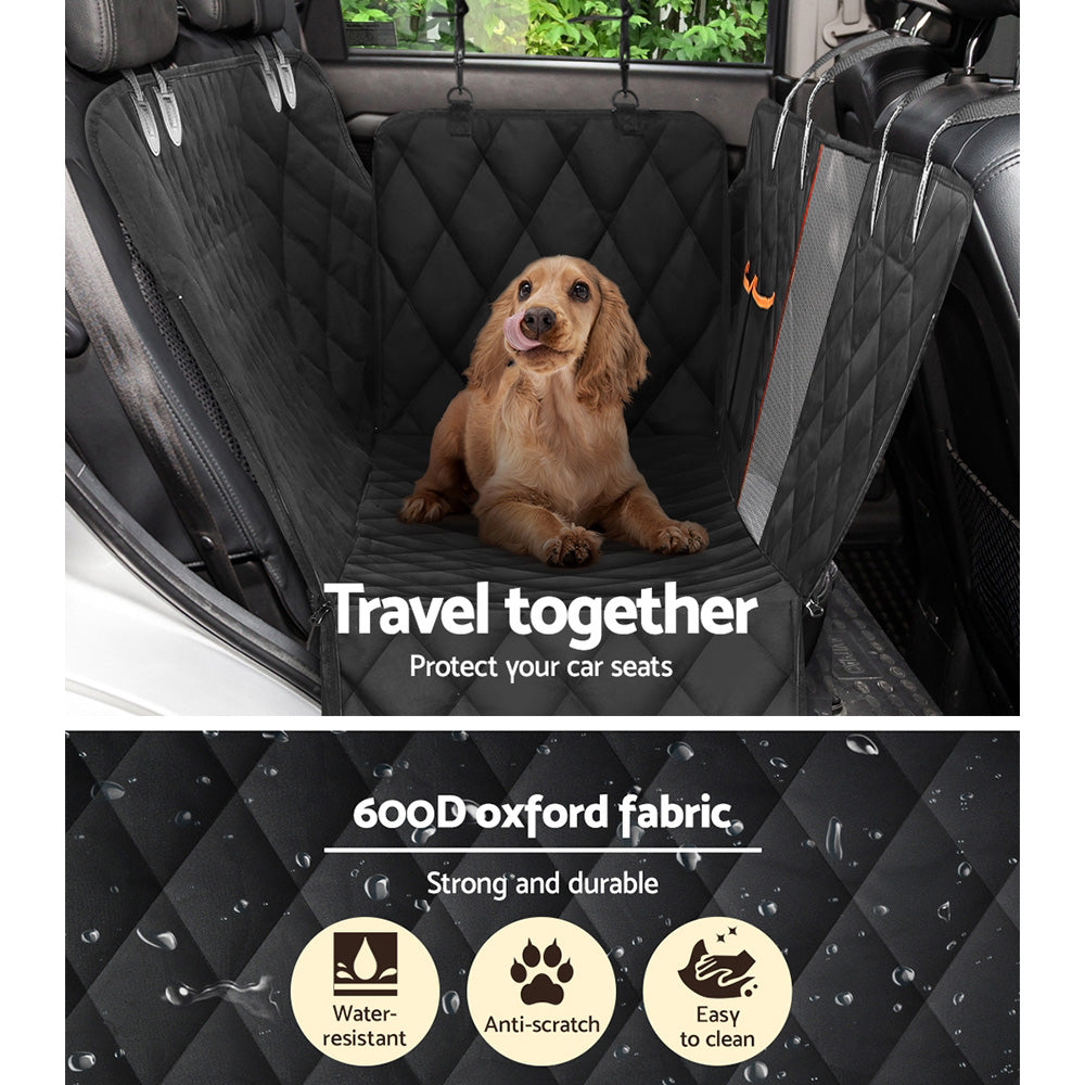 Waterproof Dog Car Seat Cover — Back Seat Hammock with Mesh Window