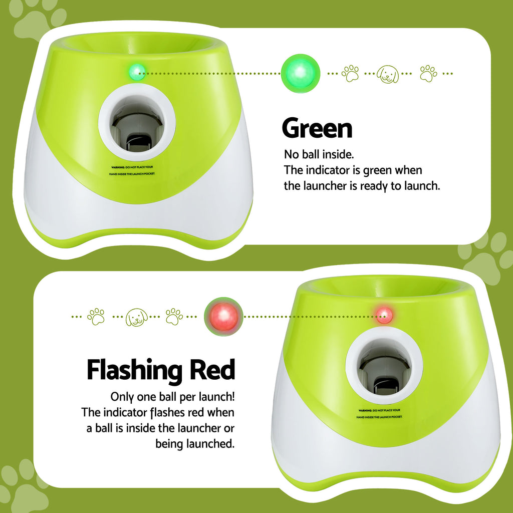 Automatic Dog Ball Launcher — 6 Balls, 3/6/9m Throw Distance