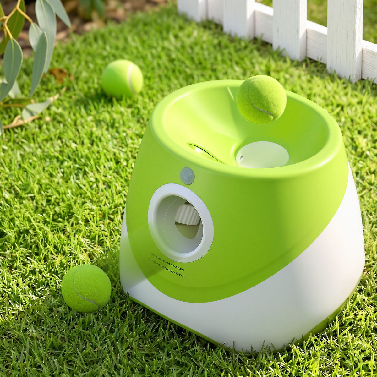 Automatic Dog Ball Launcher — 6 Balls, 3/6/9m Throw Distance