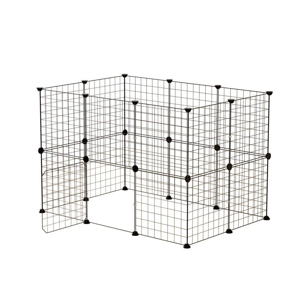 20-Panel Metal Dog Playpen — Foldable Puppy Exercise Pen