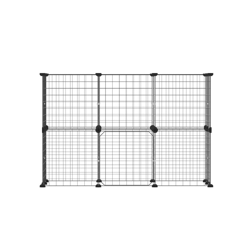 20-Panel Metal Dog Playpen — Foldable Puppy Exercise Pen