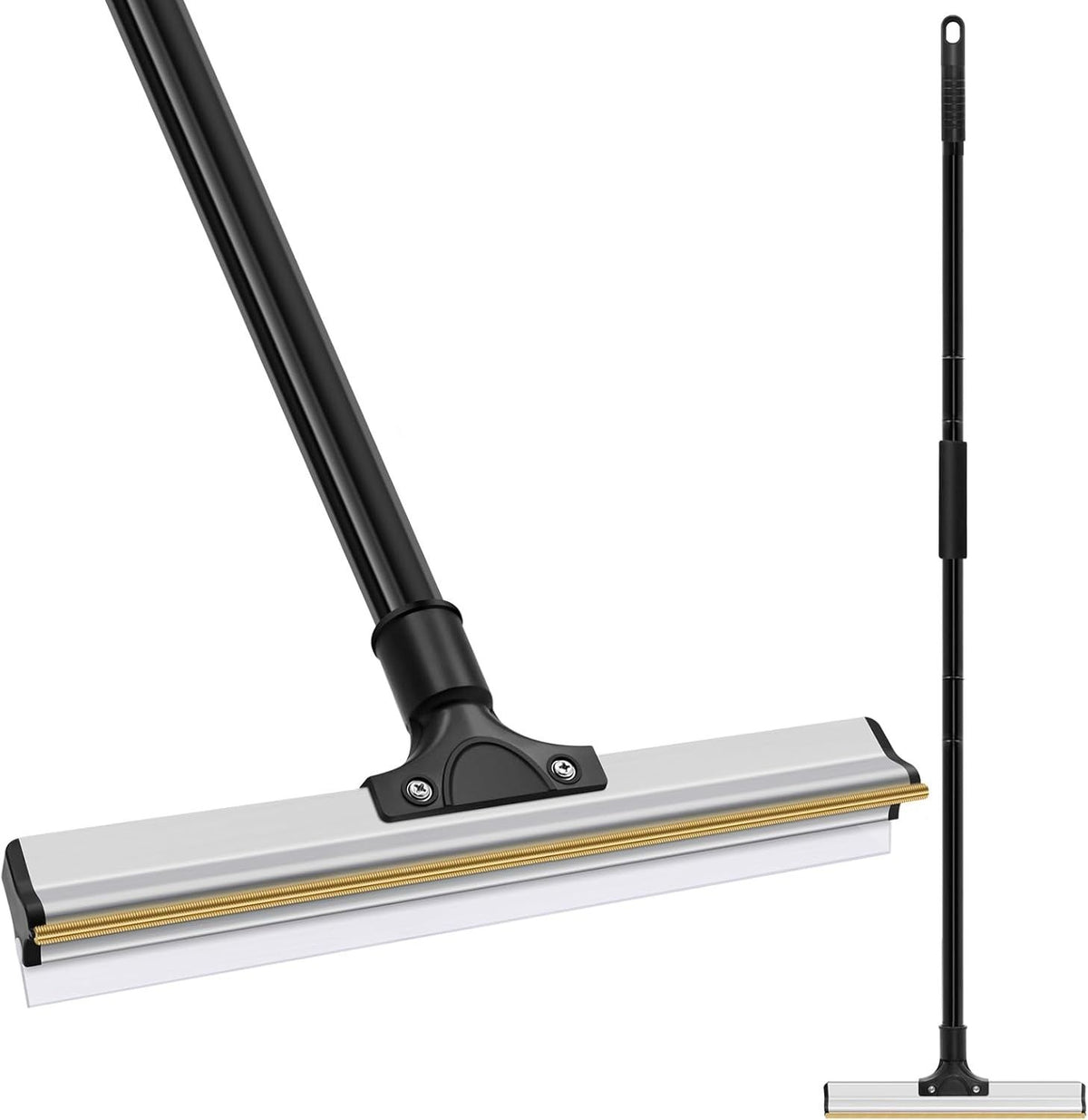 Pet Hair Remover Broom — Long-Handle Reusable Fur & Lint Rake