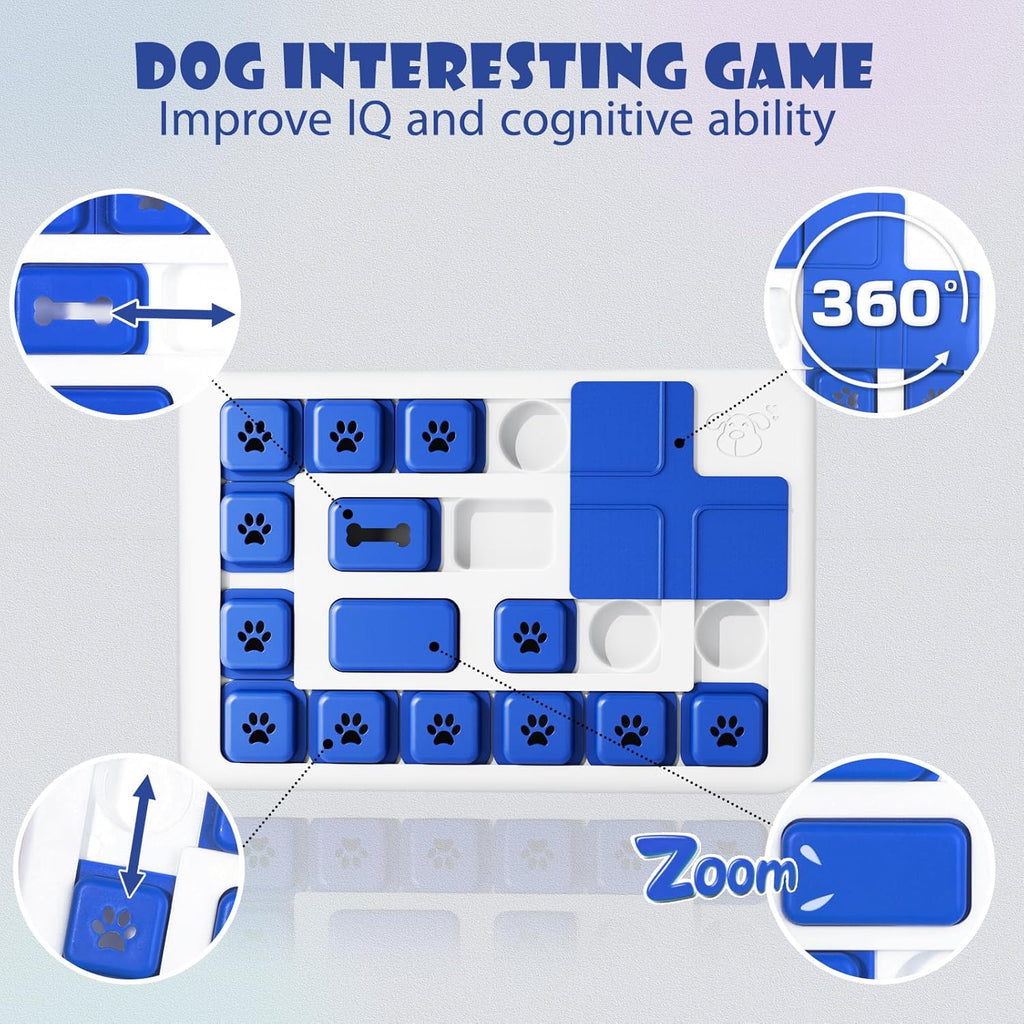 Interactive Dog Puzzle Toy — Slow Feeder & Treat Dispenser