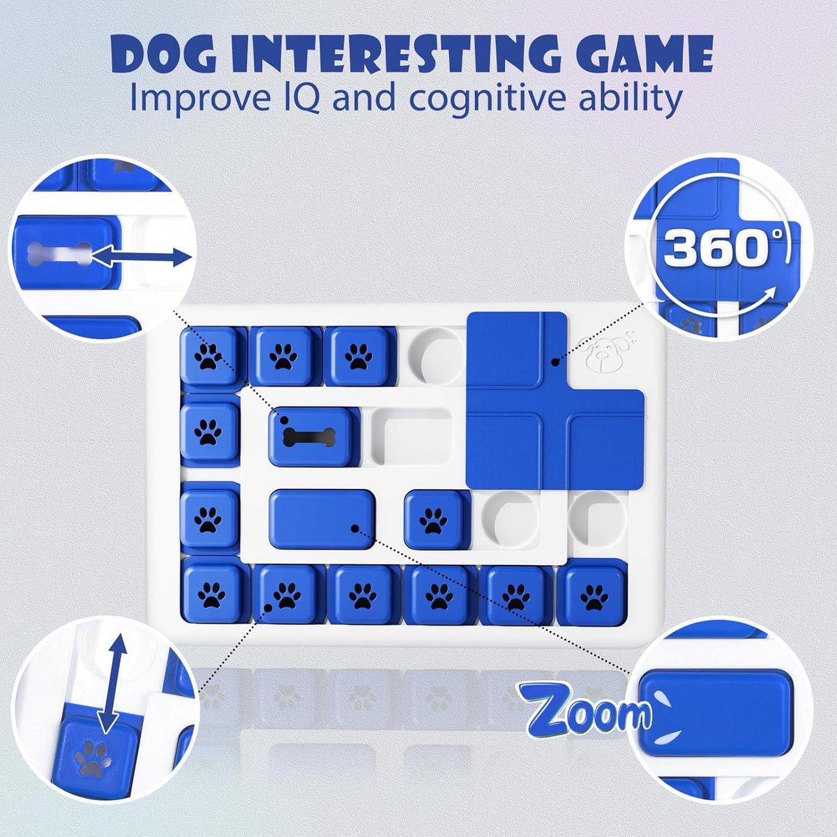 Interactive Dog Puzzle Toy — Slow Feeder & Treat Dispenser