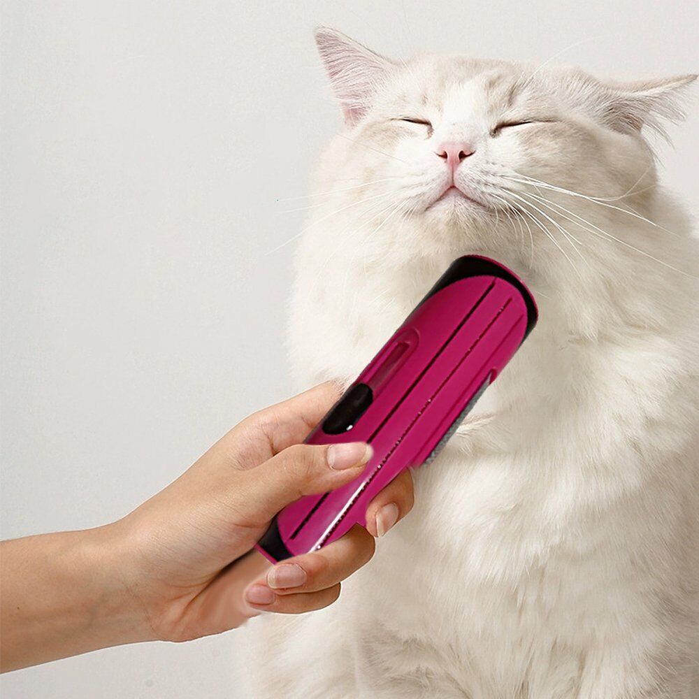 Deshedding Roller Comb — Pet Fur Trimmer & Undercoat Rake