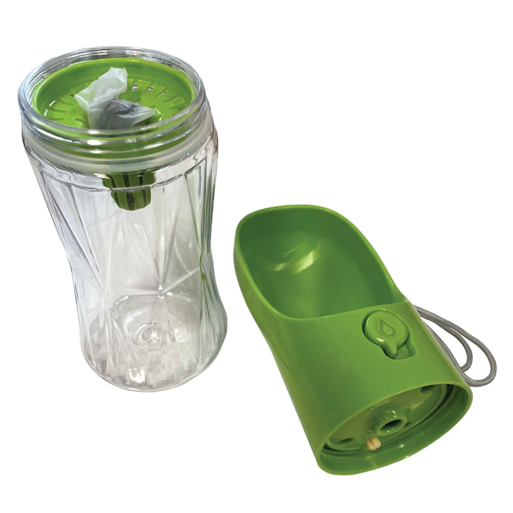 Portable Dog Water Bottle with Filter — 380 ml Travel Bowl