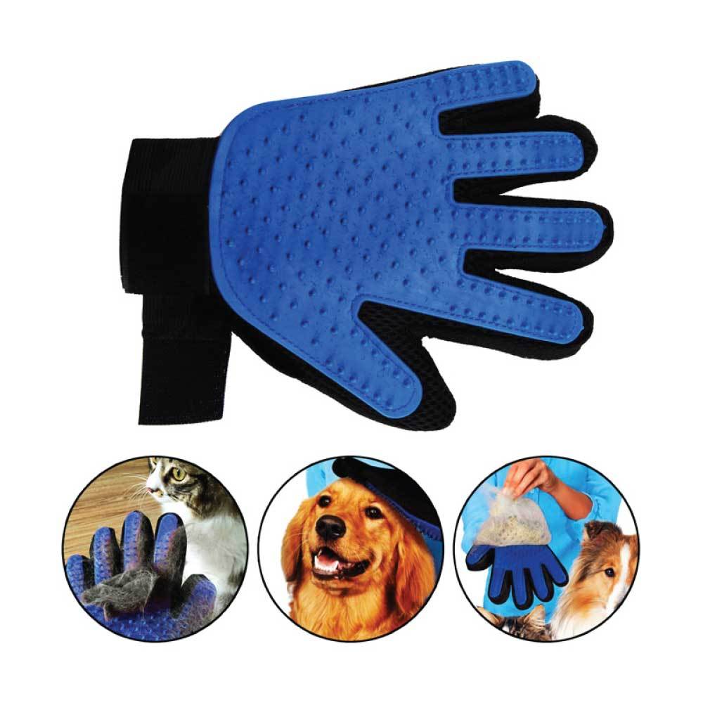 2-in-1 Deshedding & Massage Glove — Dog & Cat Grooming