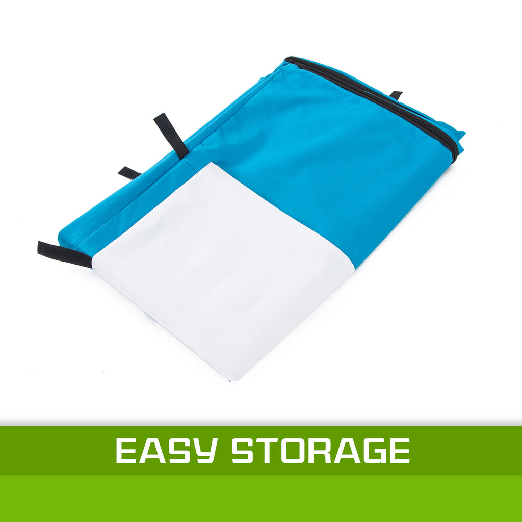 Dog Crate Cover — Fits 24in Wire Cage (Blue)