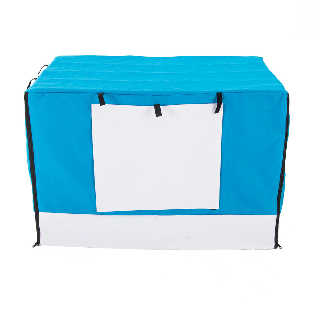 Dog Crate Cover — Fits 24in Wire Cage (Blue)