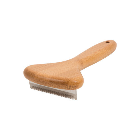 Natural Bamboo Deshedding Tool — Cats & Dogs (Medium)