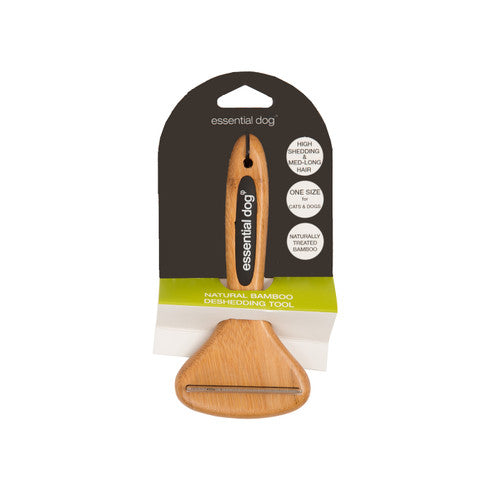 Natural Bamboo Deshedding Tool — Cats & Dogs (Medium)