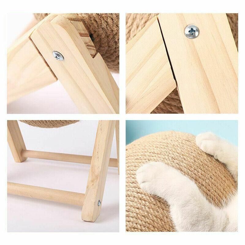 Natural Sisal Cat Scratching Ball — Scratcher Toy & Claw Saver