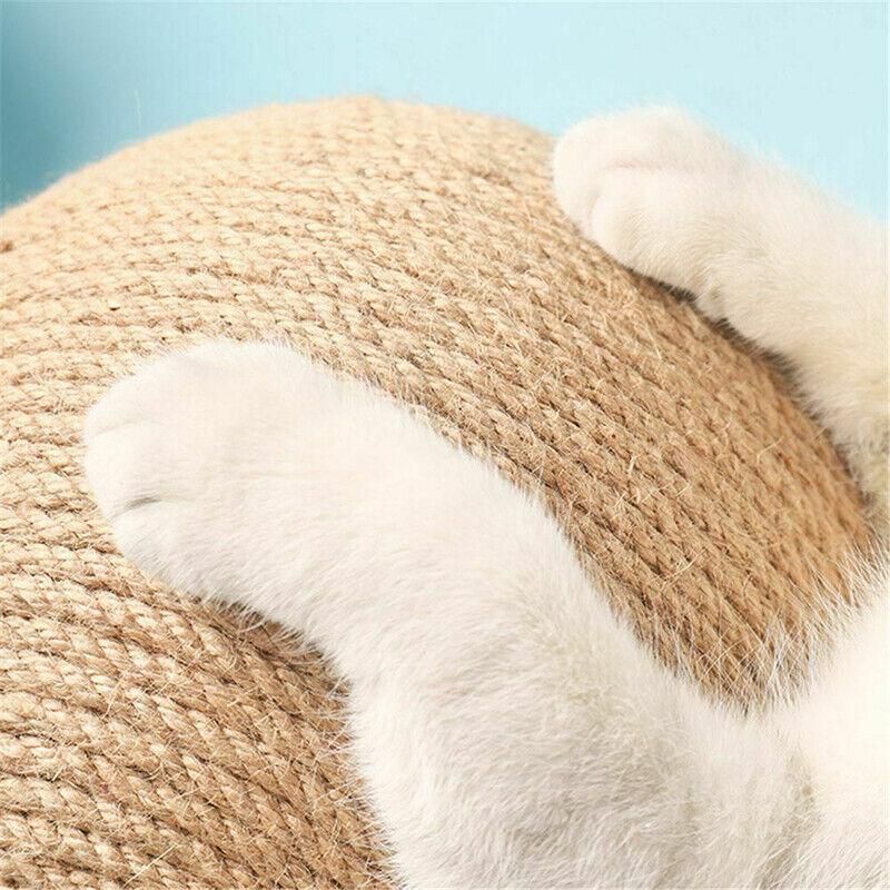Natural Sisal Cat Scratching Ball — Scratcher Toy & Claw Saver