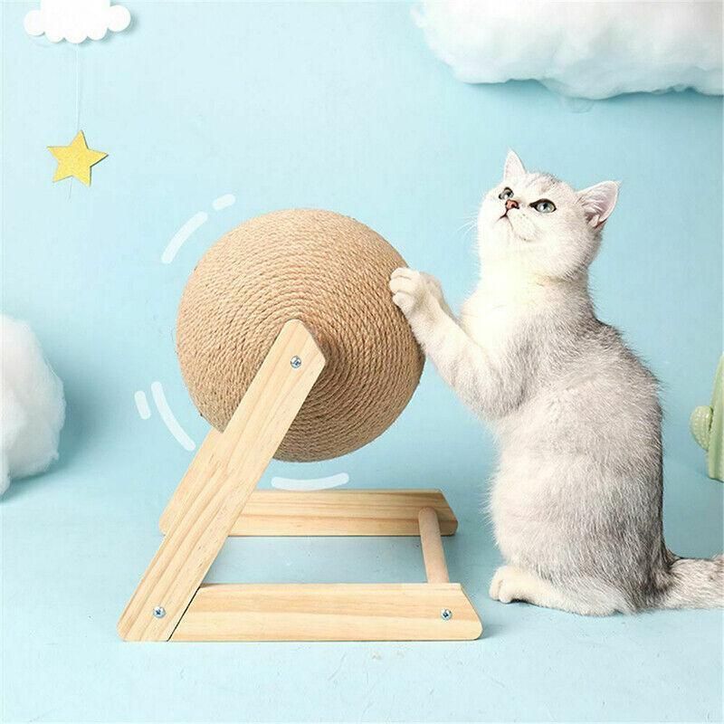 Natural Sisal Cat Scratching Ball — Scratcher Toy & Claw Saver