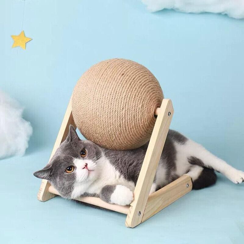 Natural Sisal Cat Scratching Ball — Scratcher Toy & Claw Saver