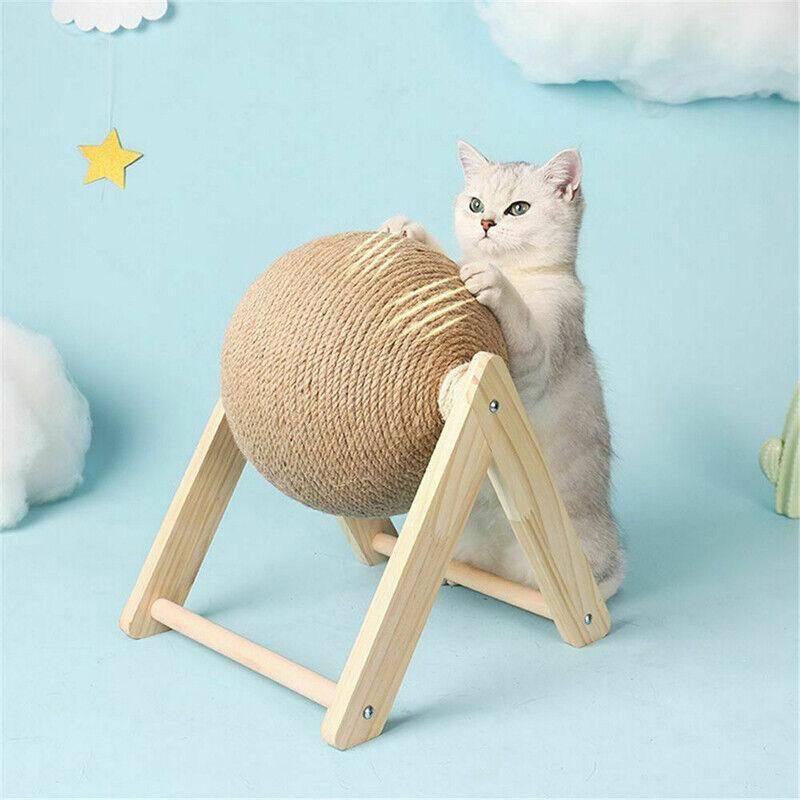 Natural Sisal Cat Scratching Ball — Scratcher Toy & Claw Saver