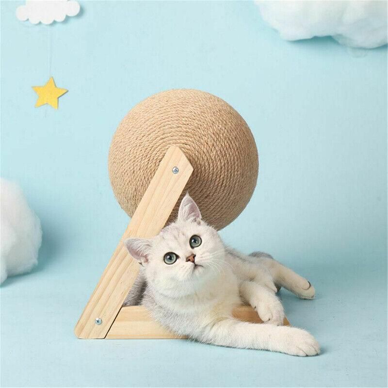 Natural Sisal Cat Scratching Ball — Scratcher Toy & Claw Saver