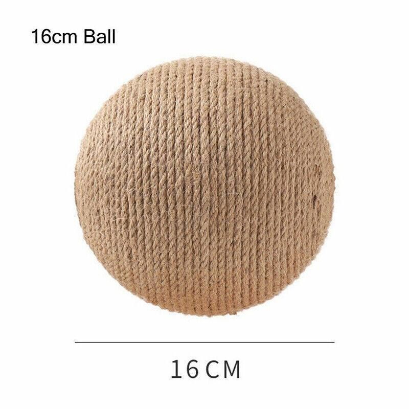 Natural Sisal Cat Scratching Ball — Scratcher Toy & Claw Saver