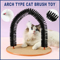 Arch Self-Groomer for Cats — Scratching & Massage Brush