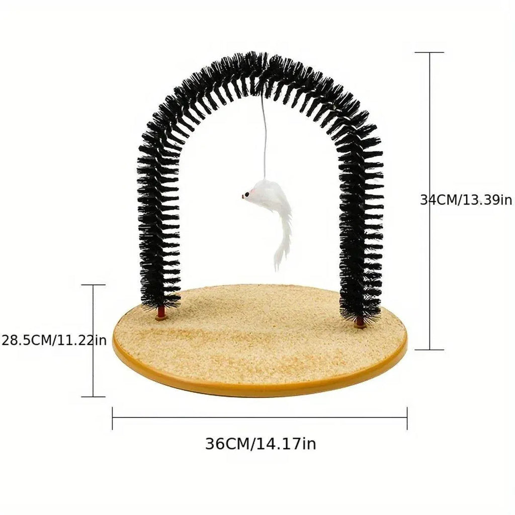 Arch Self-Groomer for Cats — Scratching & Massage Brush