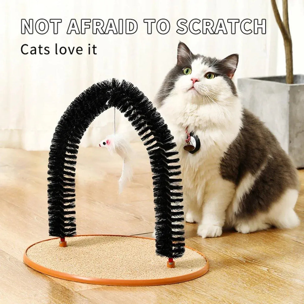 Arch Self-Groomer for Cats — Scratching & Massage Brush