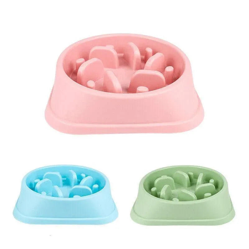 Slow Feeder Dog Bowl — Large, Non-Slip (Green)