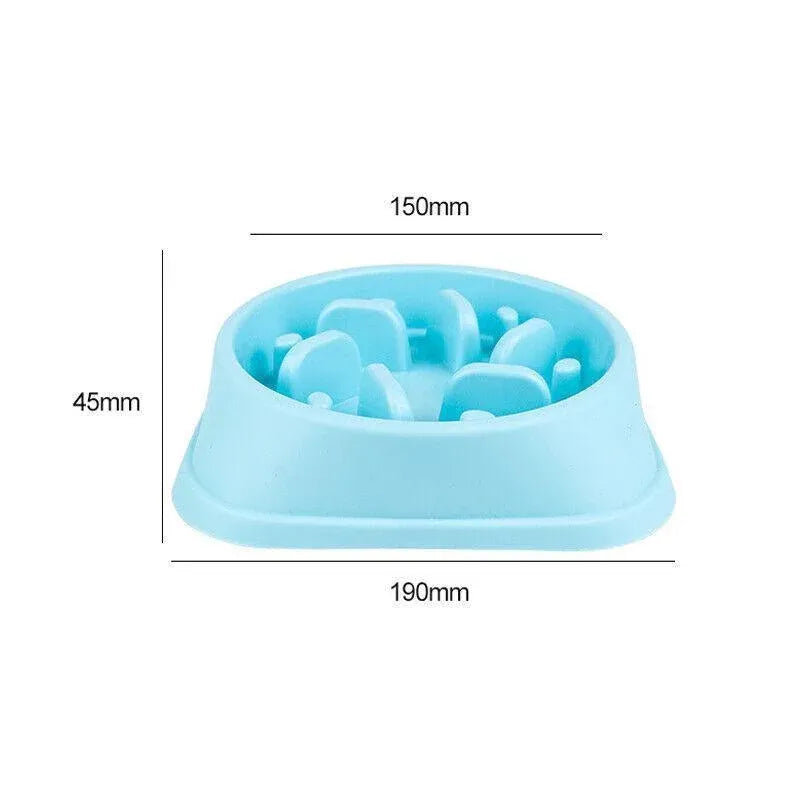 Slow Feeder Dog Bowl — Large, Non-Slip (Green)