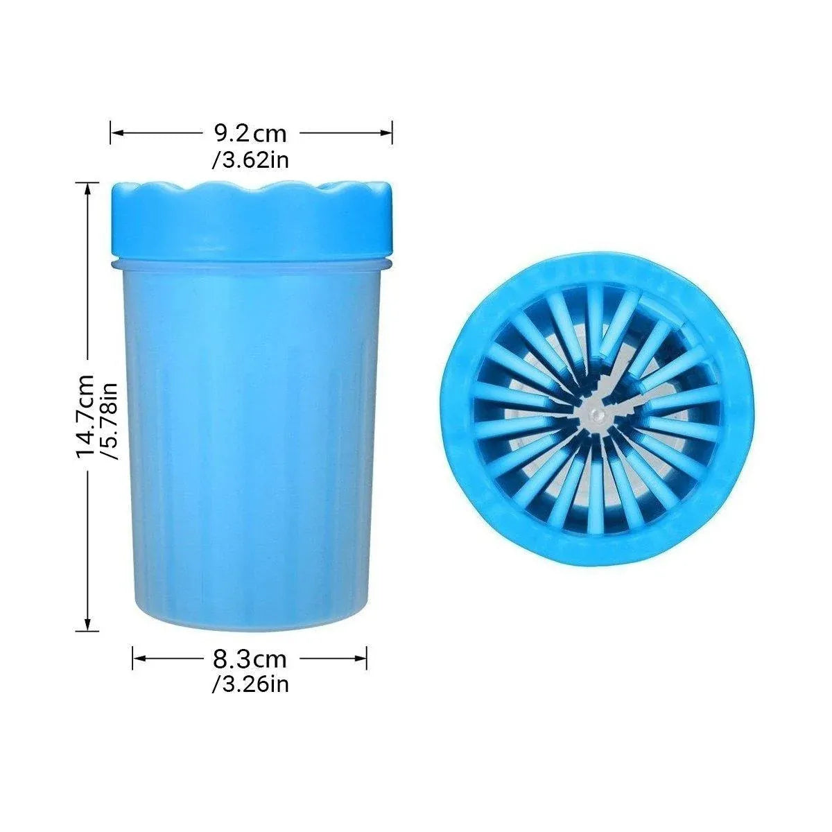 Dog Paw Cleaner Cup — Silicone Bristle Paw Washer (Green)
