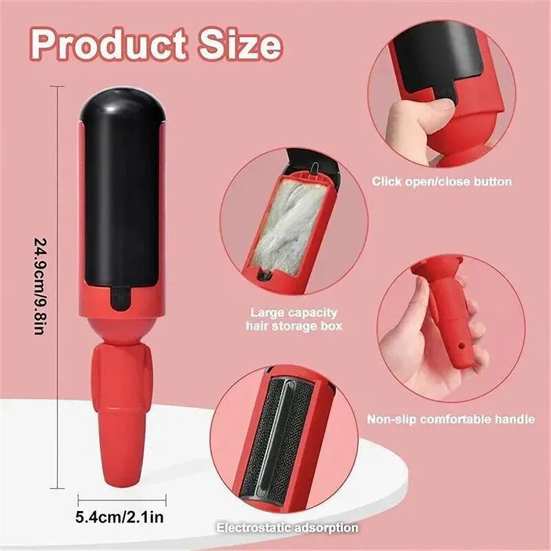 Self-Cleaning Pet Hair Brush — Red (Ships from Australia)