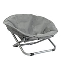 Folding Pet Bed Chair — Portable Round Bed for Cats & Small Dogs (Grey)