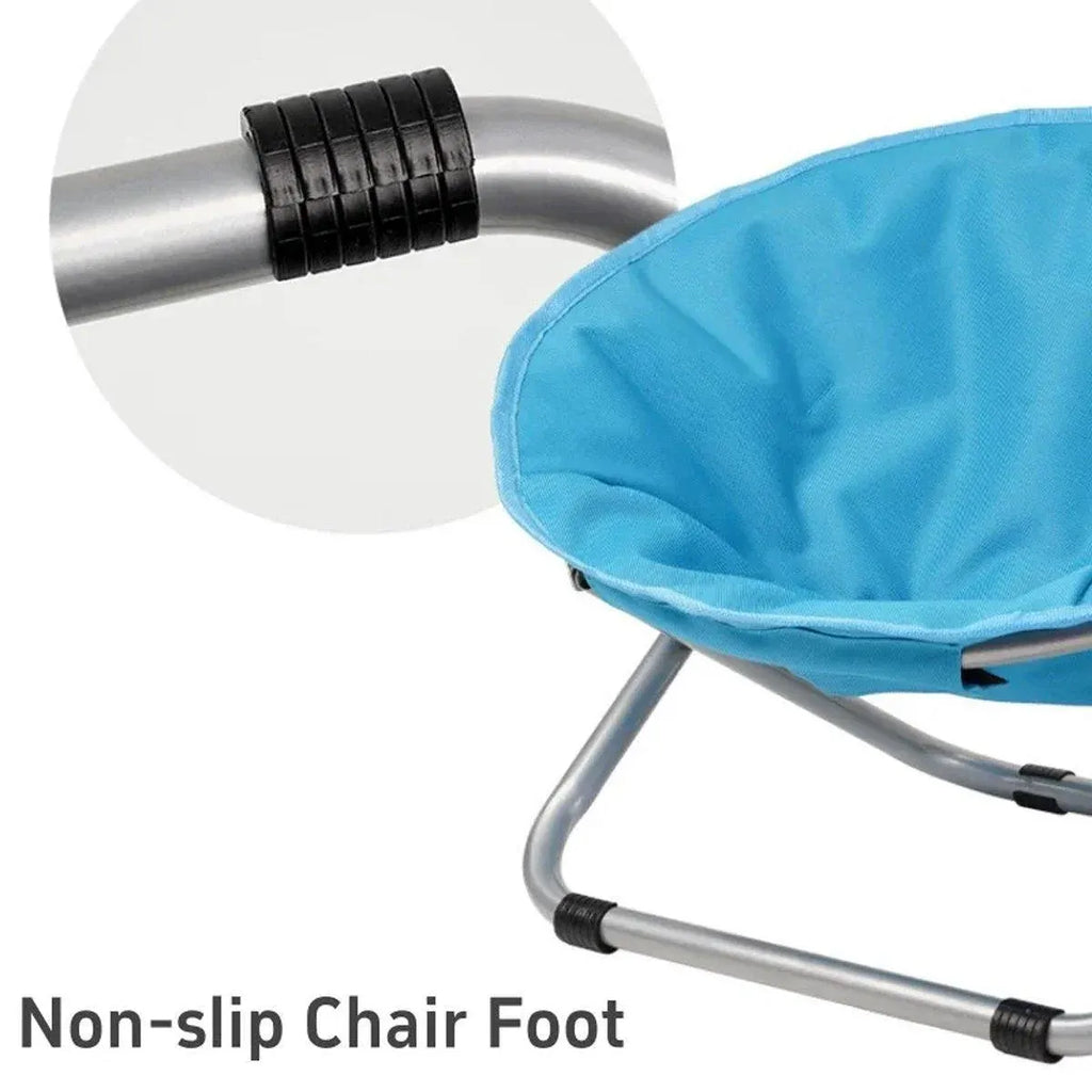 Folding Pet Bed Chair — Portable Round Bed for Cats & Small Dogs (Grey)