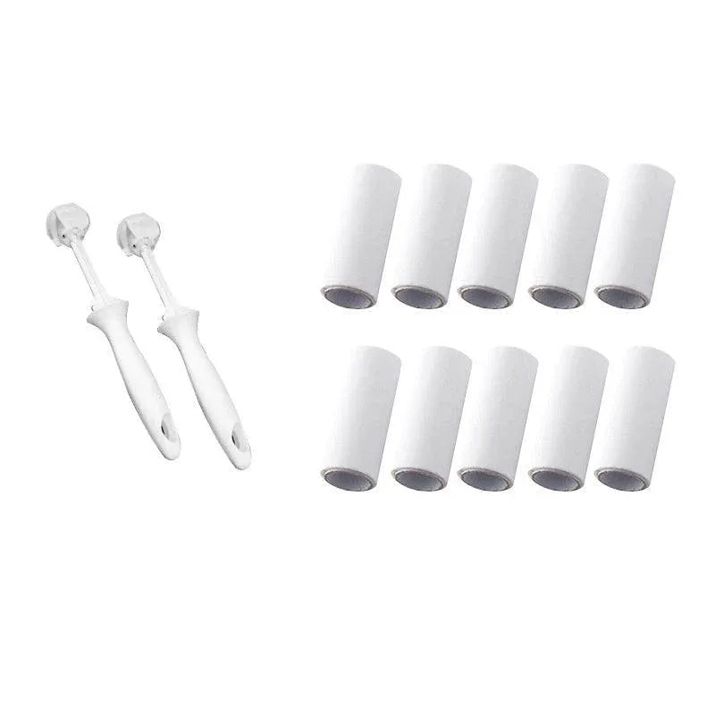 Pet Hair Lint Roller Set — 2 Handles + 10 Refill Rolls