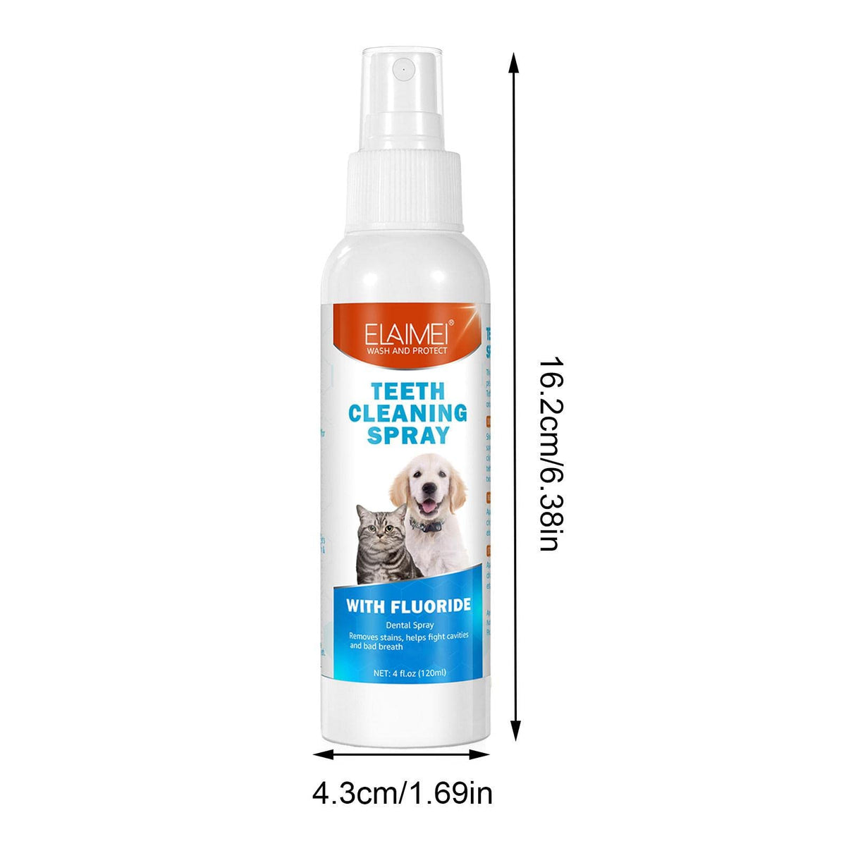 Pet Breath Freshener Spray — 2 x 120ml Oral Care